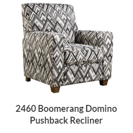  Boomerang Domino Pushback Recliner
