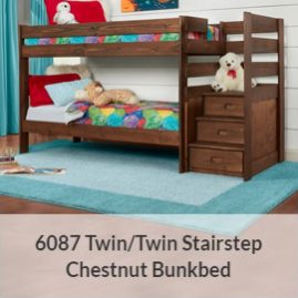 5989 Mossy Oak Twin Stairstep, Mossy Oak Bunk Bed
