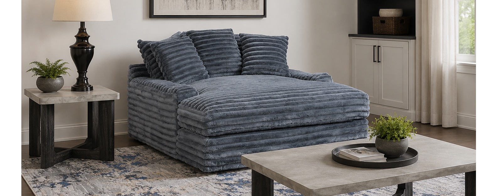 chacha丸 ページ Jumbo Charcoal Mega Chaise – AWFCO Catalog Site